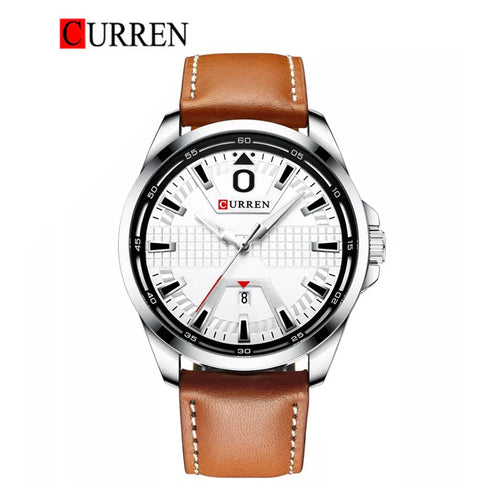 CURREN 8379 Men's Leather Strap Wristwatch – Original Brand with Box & Bag Included